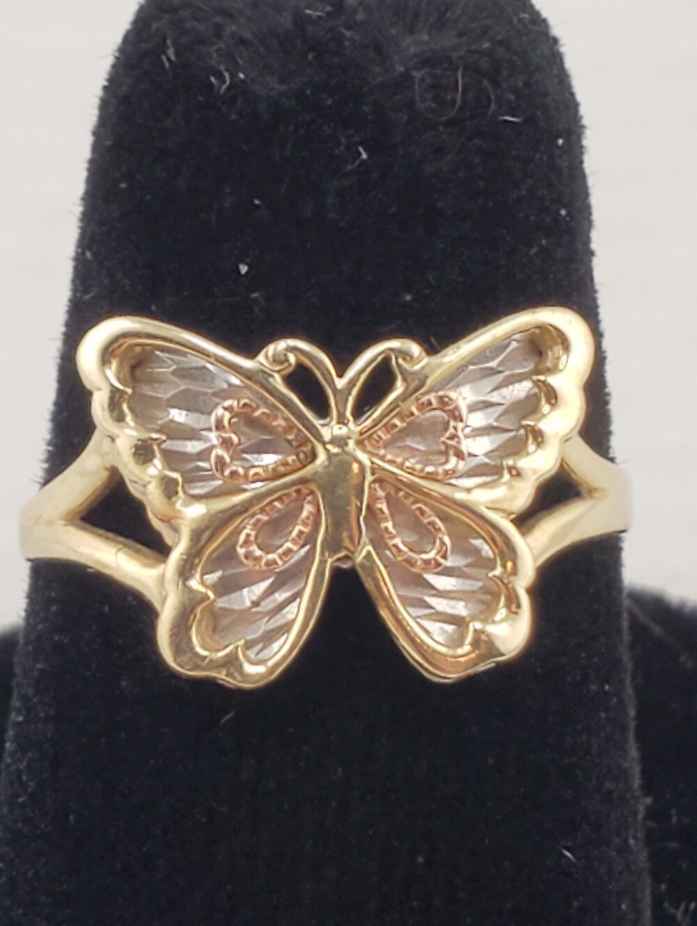 10k Gold Butterfly Ring 6.75